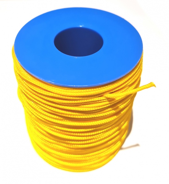 Bobine Dyneema gain� 100m 1,5mm Jaune Denty Spearfishing