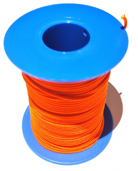 Bobine Dyneema gain� 50m 1,5mm Orange Denty Spearfishing