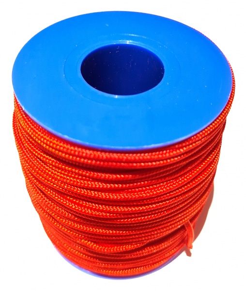 Bobine Dyneema gain� 50m 2mm Rouge Denty Spearfishing