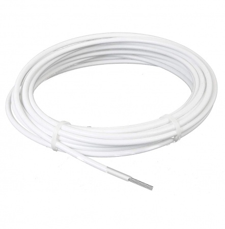 Cable inox  49 brins 5 mètres 2mm  gainé blanc