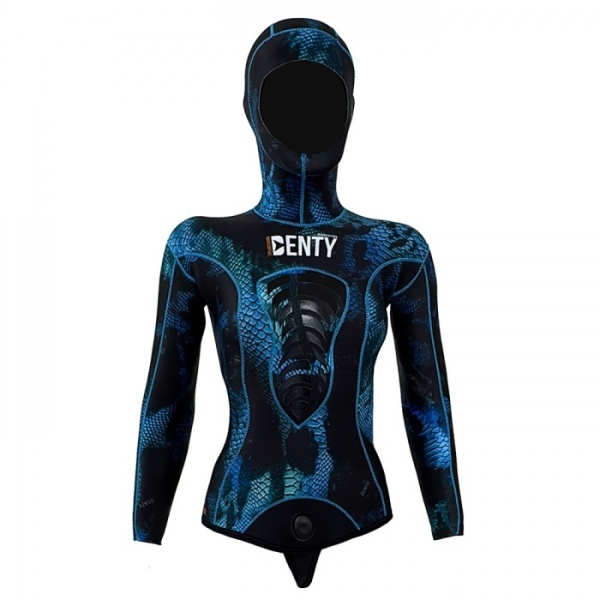 Combinaison Sp�cial Chasse Anaconda Bleue Dame 5 mm Denty 