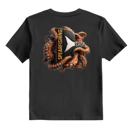T Shirt S�rie Poulpe Denty Spearfishing
